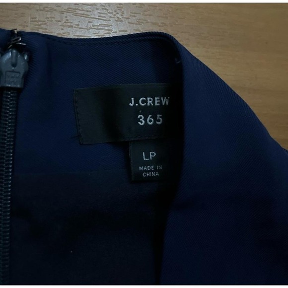 Womens J. Crew 365.Minimalist Sleeveless Navy Lined Dress - Picture 4 of 7